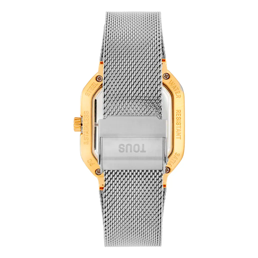 orologio-analogico-d-bear-party-con-bracciale-in-acciaio-dorato