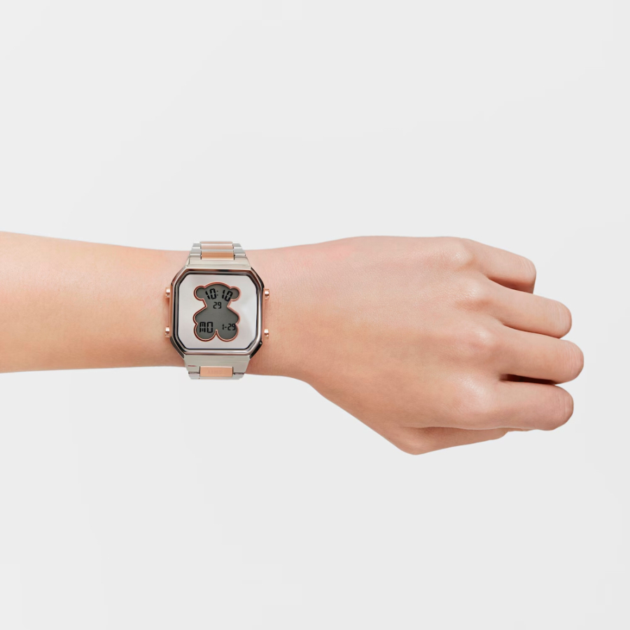 d-bear-digitaluhr-mit-edelstahl-und-rosegold-iprg-armband d-bear-digitaluhr-mit-edelstahl-und-rosegold-iprg-armband