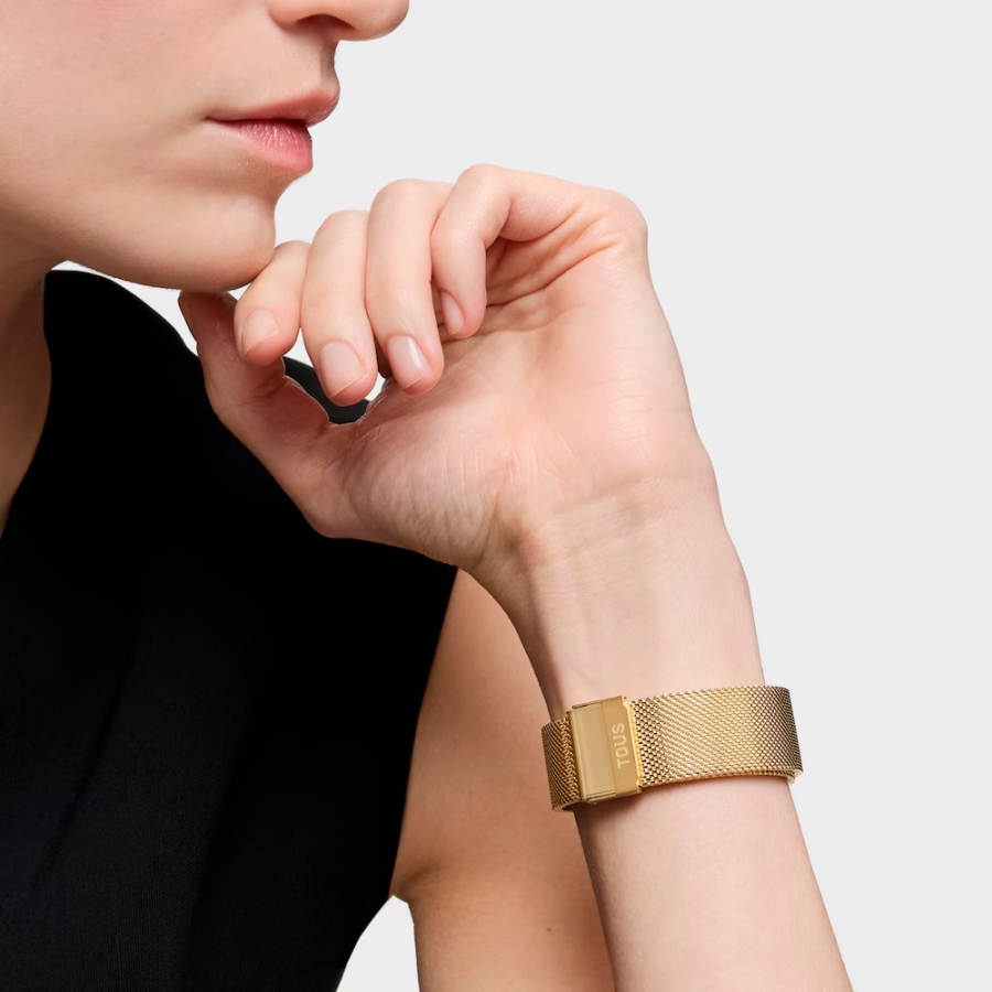 reloj-analogico-con-brazalete-de-acero-dorado-karat-round-mesh reloj-analogico-con-brazalete-de-acero-dorado-karat-round-mesh