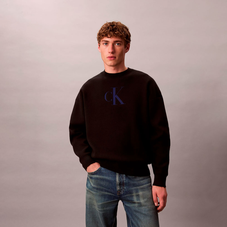 pull-ample-en-melange-de-coton-avec-logo-monogramme pull-ample-en-melange-de-coton-avec-logo-monogramme