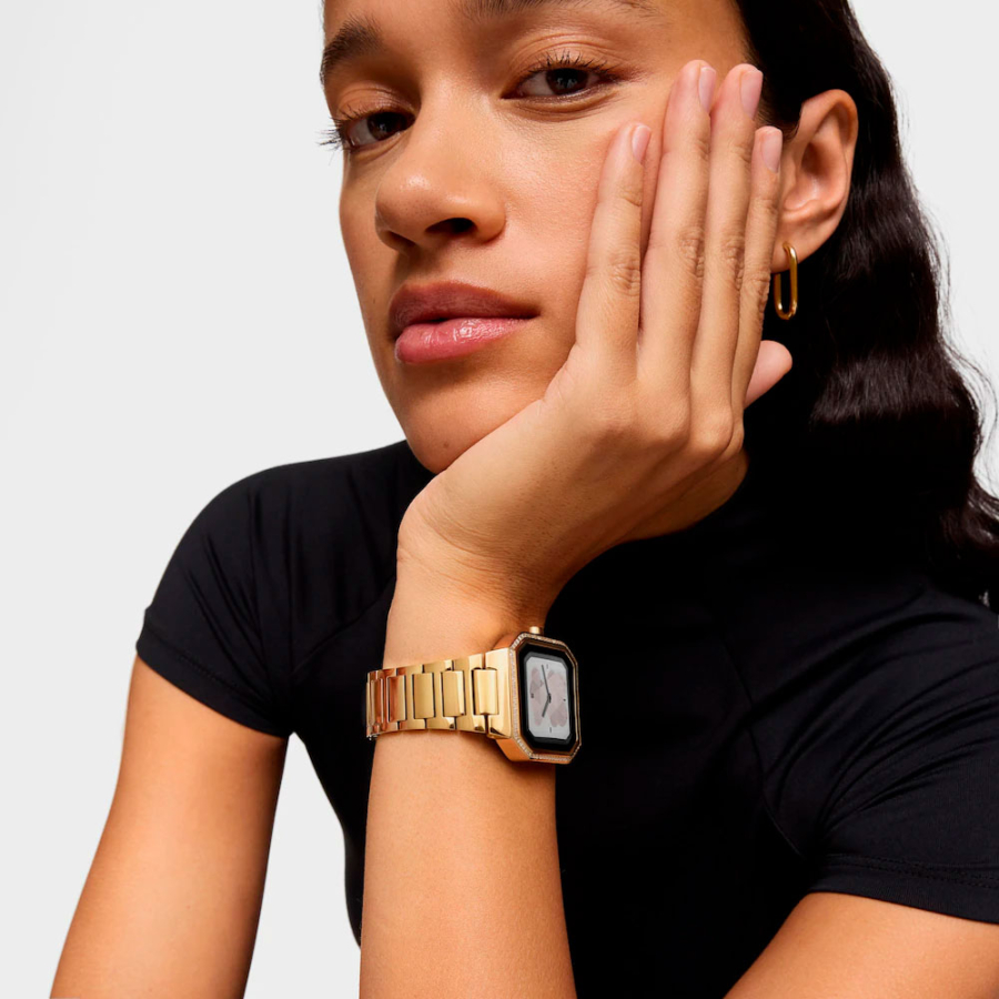 smartwatch-b-connect-con-bracciale-in-acciaio-dorato-e-zirconi-cubici