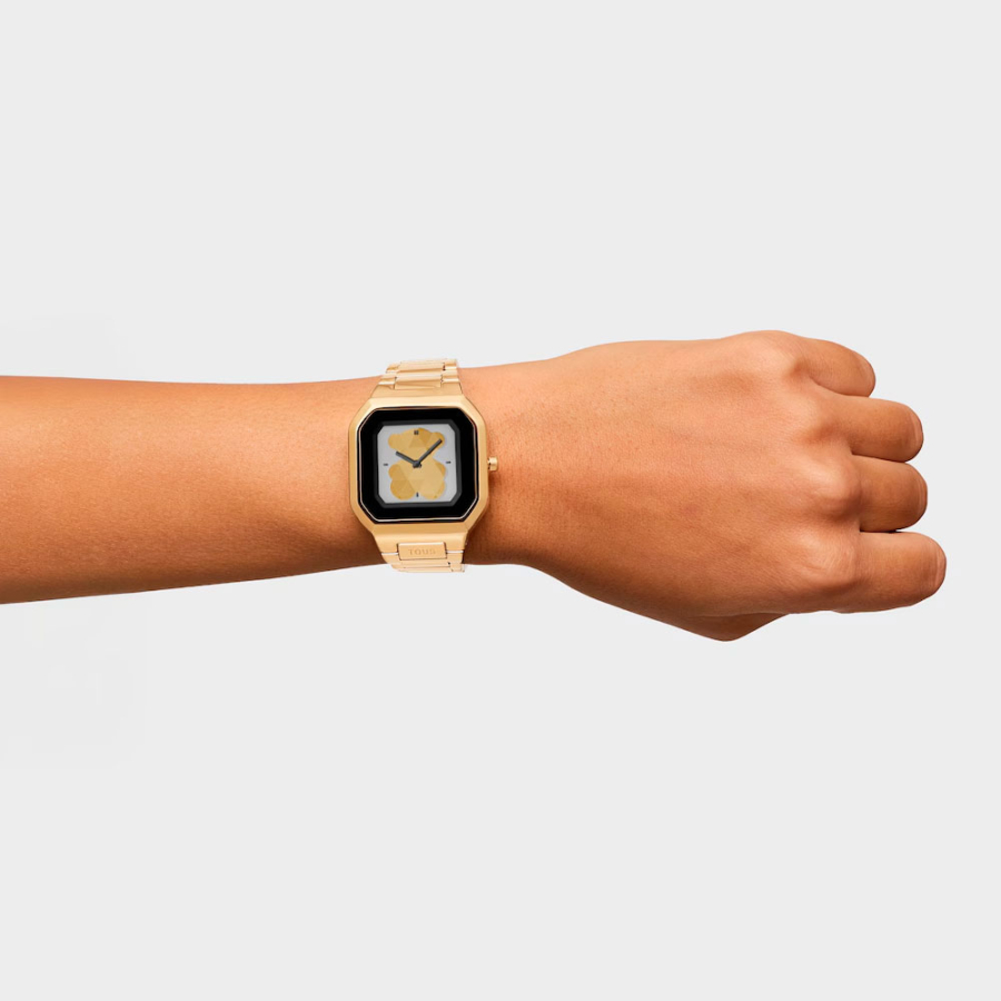 b-connect-smartwatch-mit-goldfarbenem-stahlarmband
