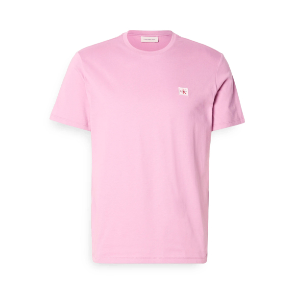 Calvin Klein T-shirts Rose - Camiseta de algodn con insignia - XL - Ref 24 €