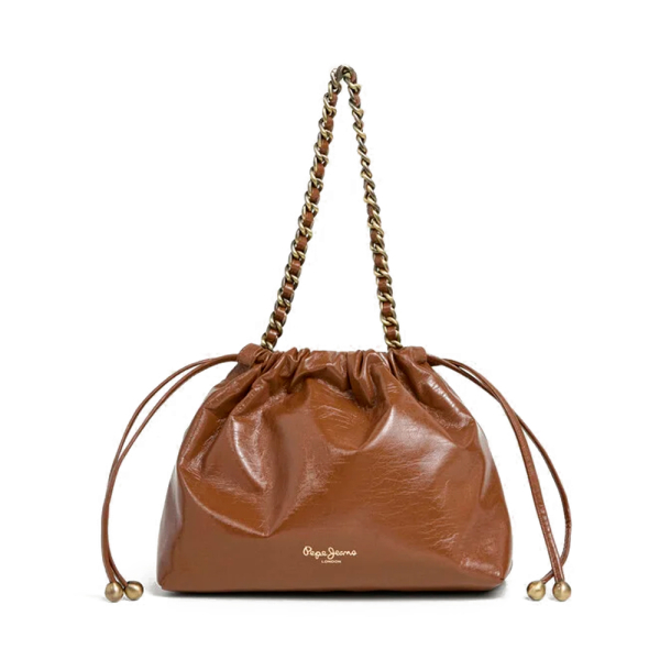 Pepe Jeans sac hobo en simili cuir - U Brun- Ref 65 €