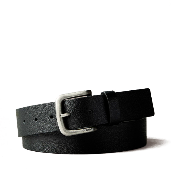 Calvin Klein Ceinture graine avec boucle ronde - 110 Noir- Ref 35 €