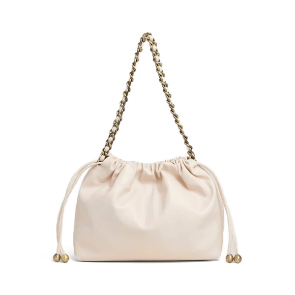 Pepe Jeans sac hobo en simili cuir - U Blanc- Ref 65 €
