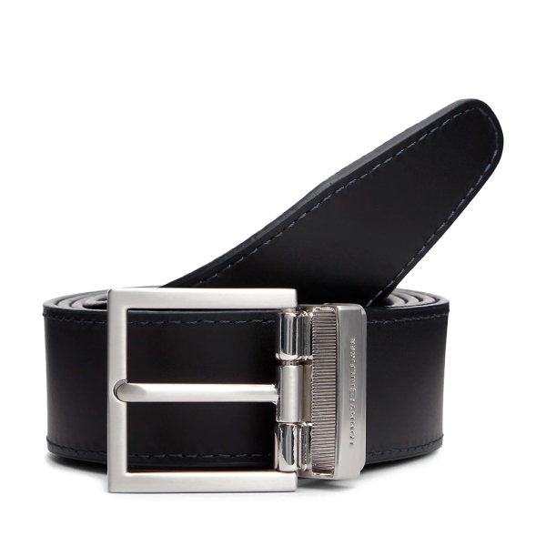 Tommy Hilfiger Cinturn reversible de piel con hebilla - 85 Noir- Ref 63 €