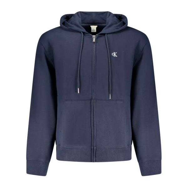 Calvin Klein Vestes en maille et pulls Bleu marine - SWEAT CAPUCHE TERRY MONOGRAMME - S - Ref 70 €