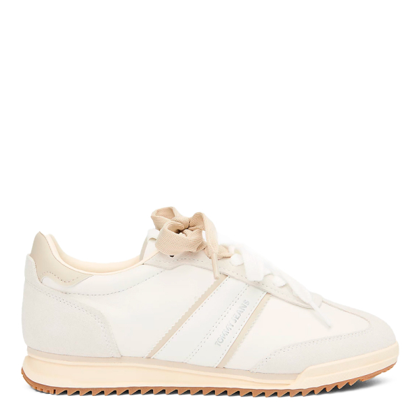 Tommy Hilfiger Baskets basses en cuir - 38 Beige- Ref 84 €