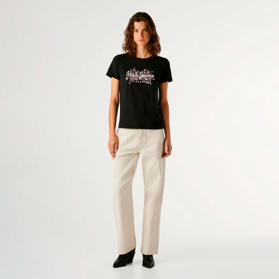 t-shirt-a-logo-floral-imprime