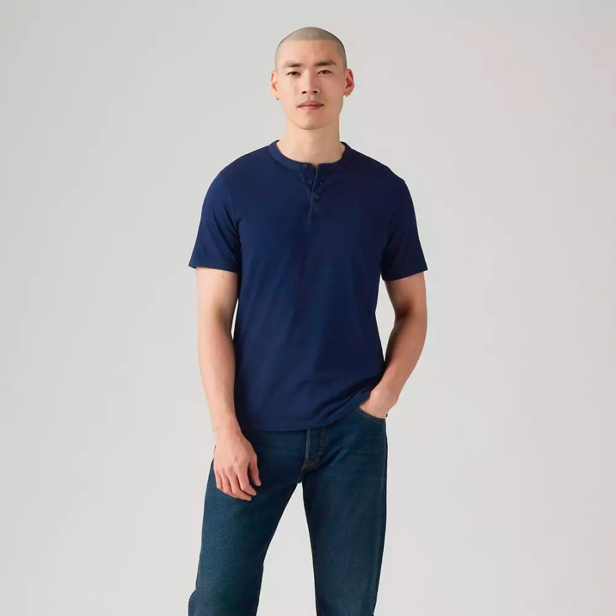 t-shirt-a-manches-courtes-boutonne-housemark t-shirt-a-manches-courtes-boutonne-housemark