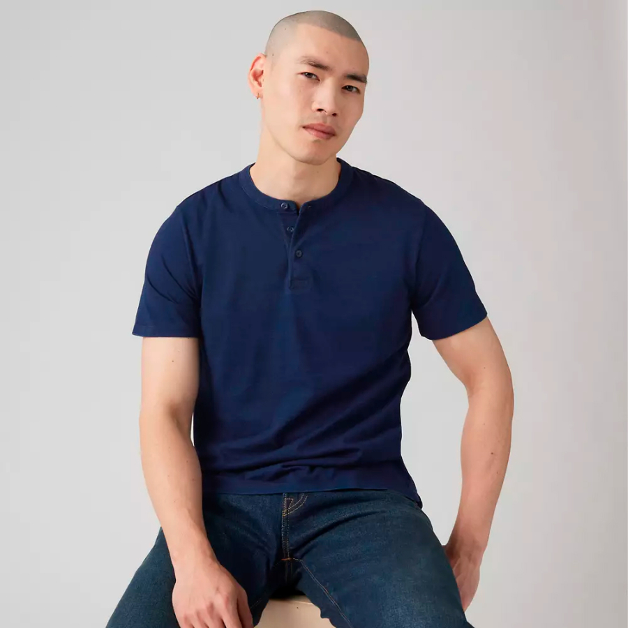 camiseta-de-manga-corta-con-botones-housemark camiseta-de-manga-corta-con-botones-housemark