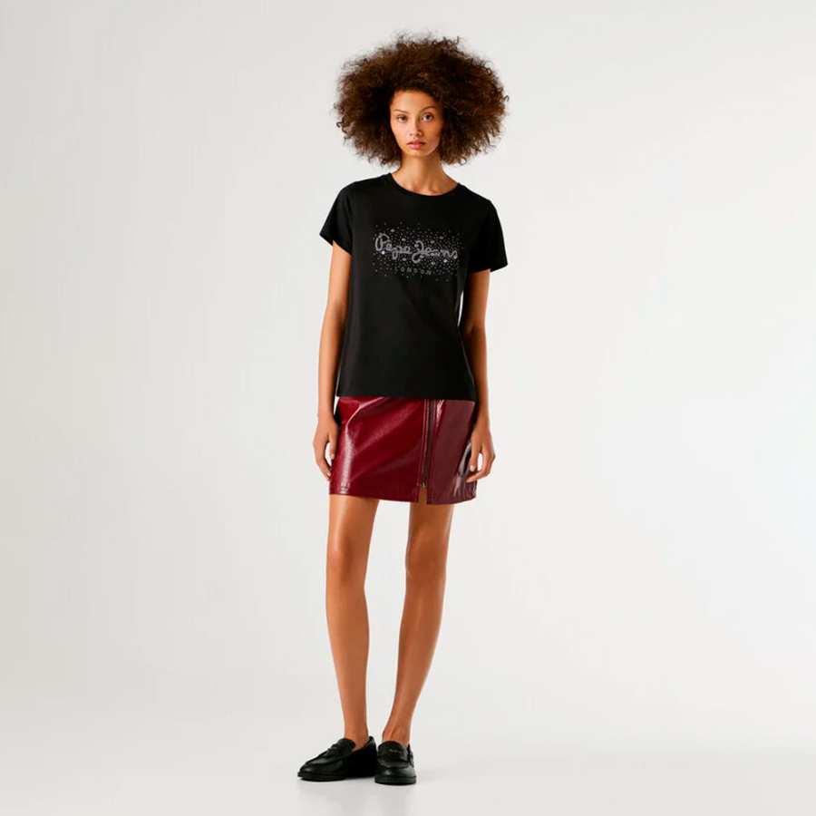 t-shirt-mit-strass-logo