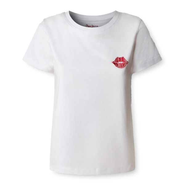 Pepe Jeans T-shirts hauts et polos Blanc - T-shirt imprim graphique - S - Ref 26 €