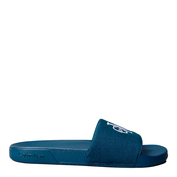 Calvin Klein Tongs en toile avec logo - 41 Bleu- Ref 28 €