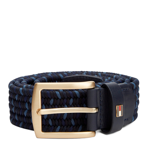 Tommy Hilfiger Ceinture Denton avec boucle rectangulaire - 105 Bleu marine- Ref 49 €