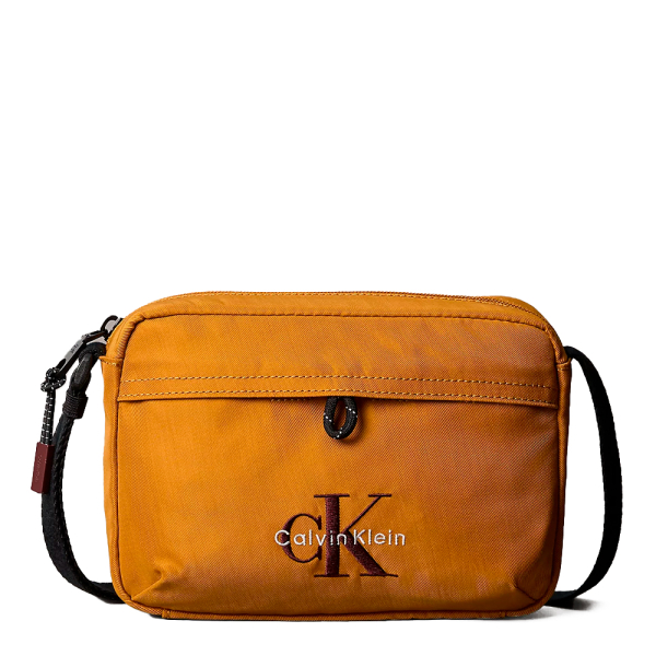 Calvin Klein Sac bandoulire en nylon pour appareil photo avec logo bien visible - U Jaune- Ref 49 €