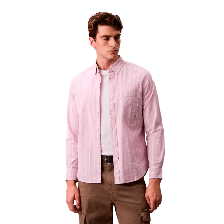 chemise-oxford-classique-a-rayures-et-boutons