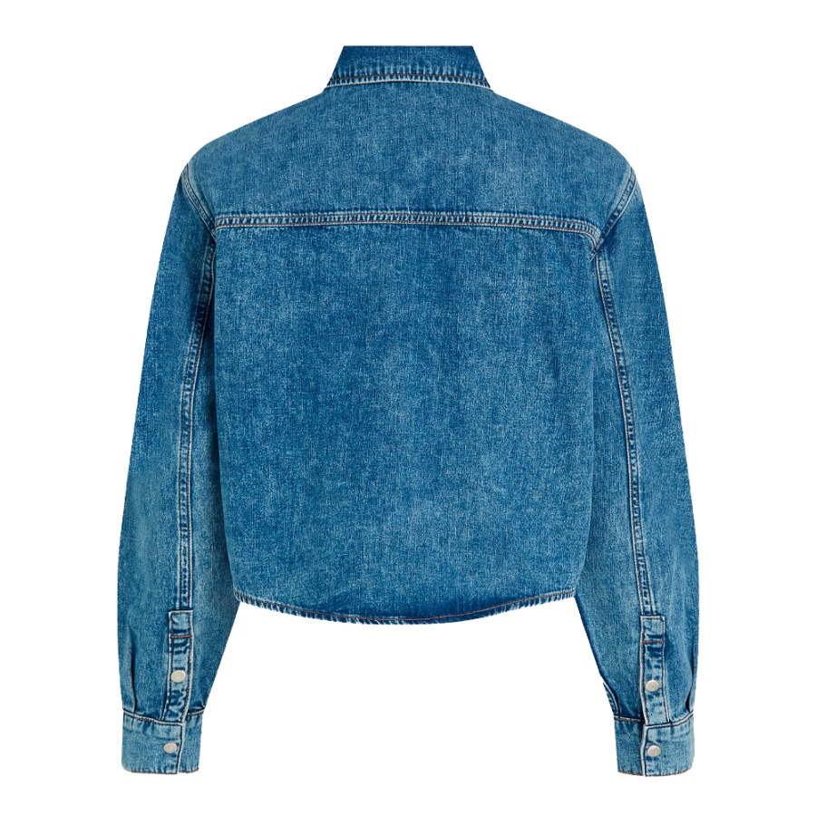 square-patterned-denim-shirt