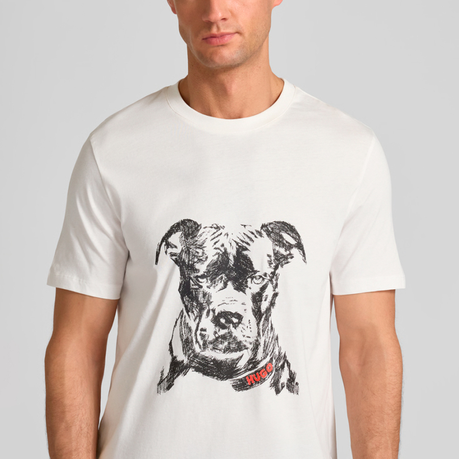 baumwollstrick-t-shirt-mit-hundeillustration