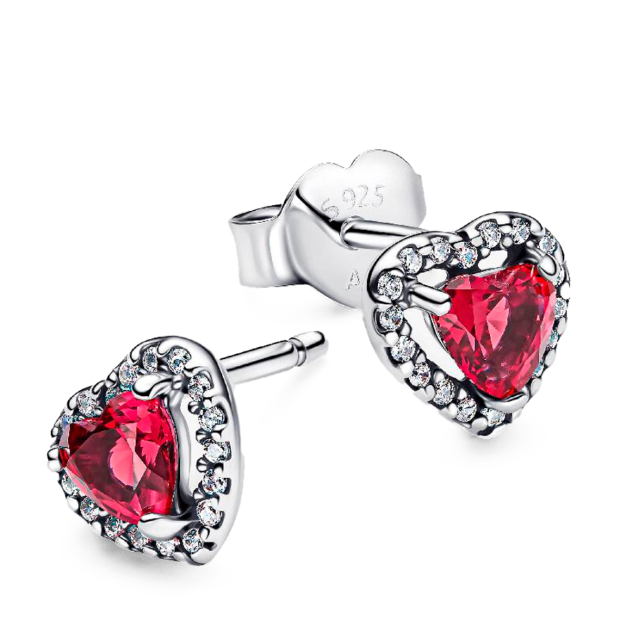 boucles-d-oreilles-puces-en-forme-de-coeur-rouge-en-relief