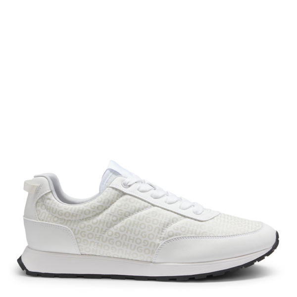 Hugo Boss Baskets basses tige monogramme - 44 Blanc- Ref 162 €