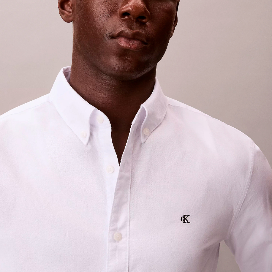 chemise-oxford-classique-unie-a-boutons