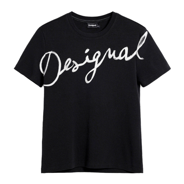 Desigual T-shirts hauts et polos Noir - T-shirt avec logo Florence - M - Ref 21 €