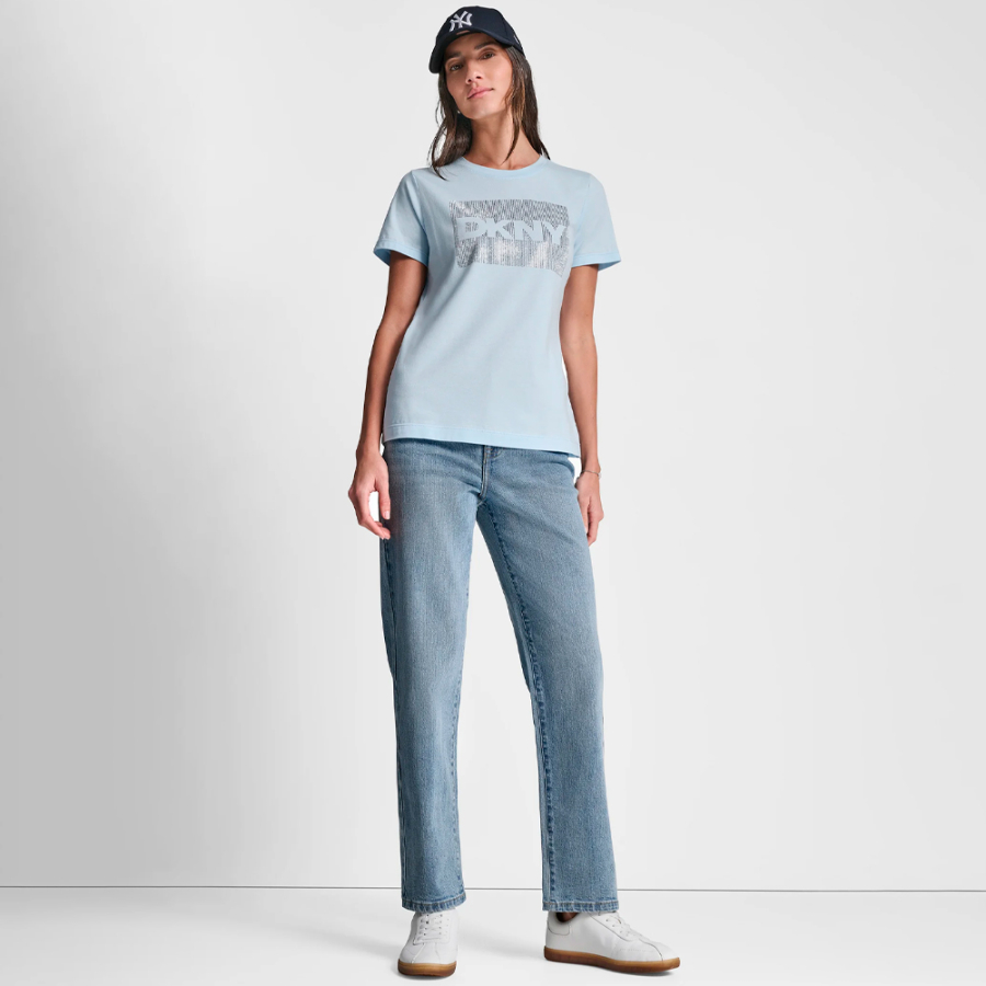 t-shirt-mit-strass-logo