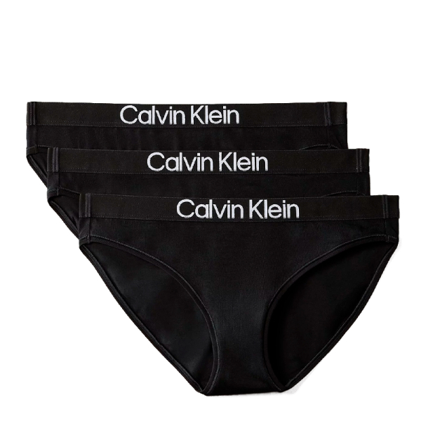 Calvin Klein Underwear Sous-vtements Noir - Lot de 3 slips classiques - Coton maximum - XS - Ref 38 €