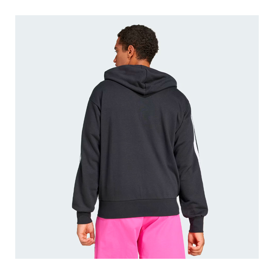 jaqueta-com-capuz-essentials-french-terry-3-stripes