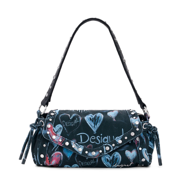 Desigual sac graffiti moyen - U Noir Bleu- Ref 49 €
