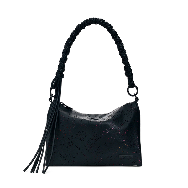 Desigual sac fleurs moyen - U Noir- Ref 49 €