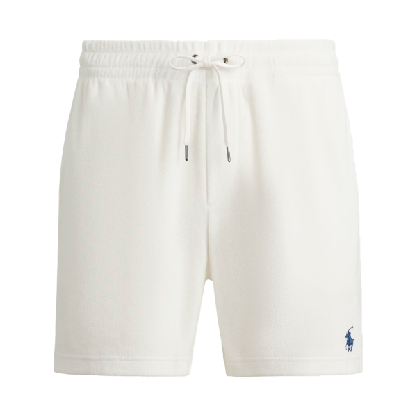 Ralph Lauren Pantalons Blanc - short en tissu ponge cordon - XL - Ref 101 €
