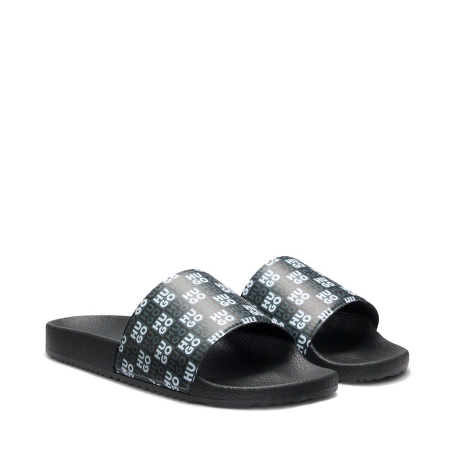 chinelo-de-dedo-com-logotipo-empilhado-no-peito-do-pe