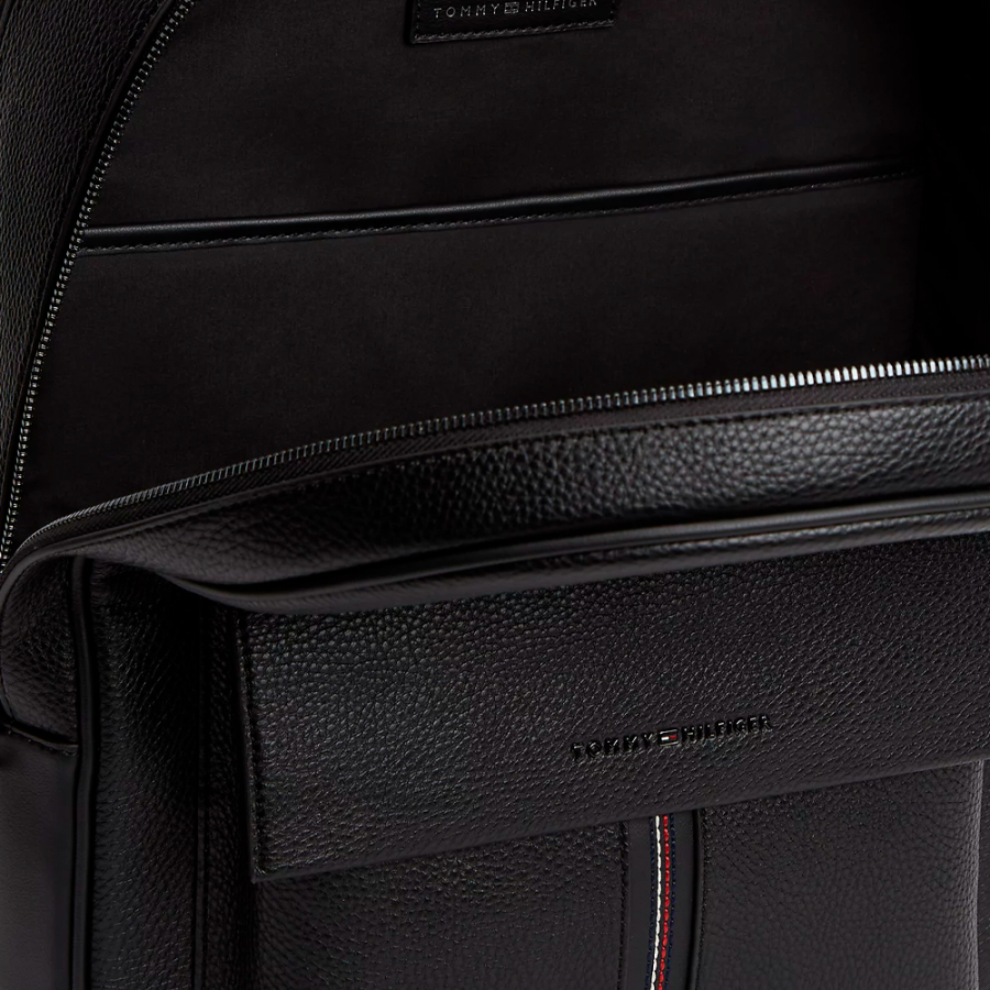 textured-backpack-with-flap-pocket