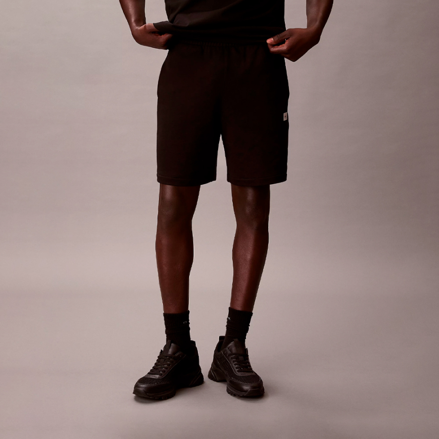 pantaloncini-sportivi-in-pile-di-cotone-con-logo