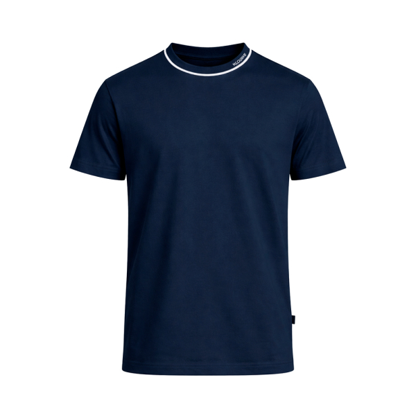 Michael Kors T-shirts Bleu marine - T-shirt en maille de coton uni avec logo - S - Ref 45 €