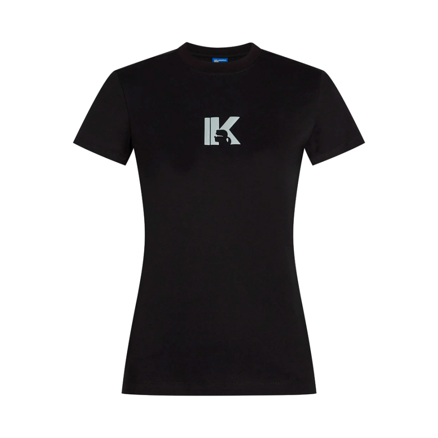 camiseta-ajustada-com-logotipo-k