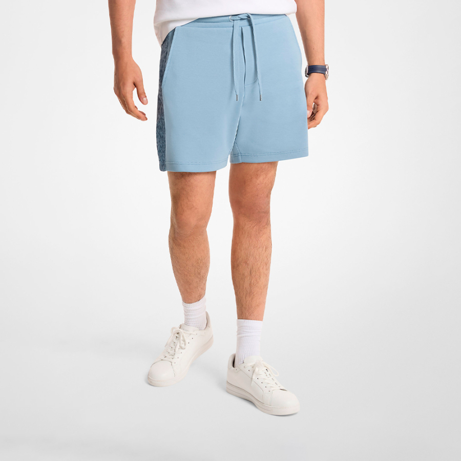 cotton-blend-logo-shorts