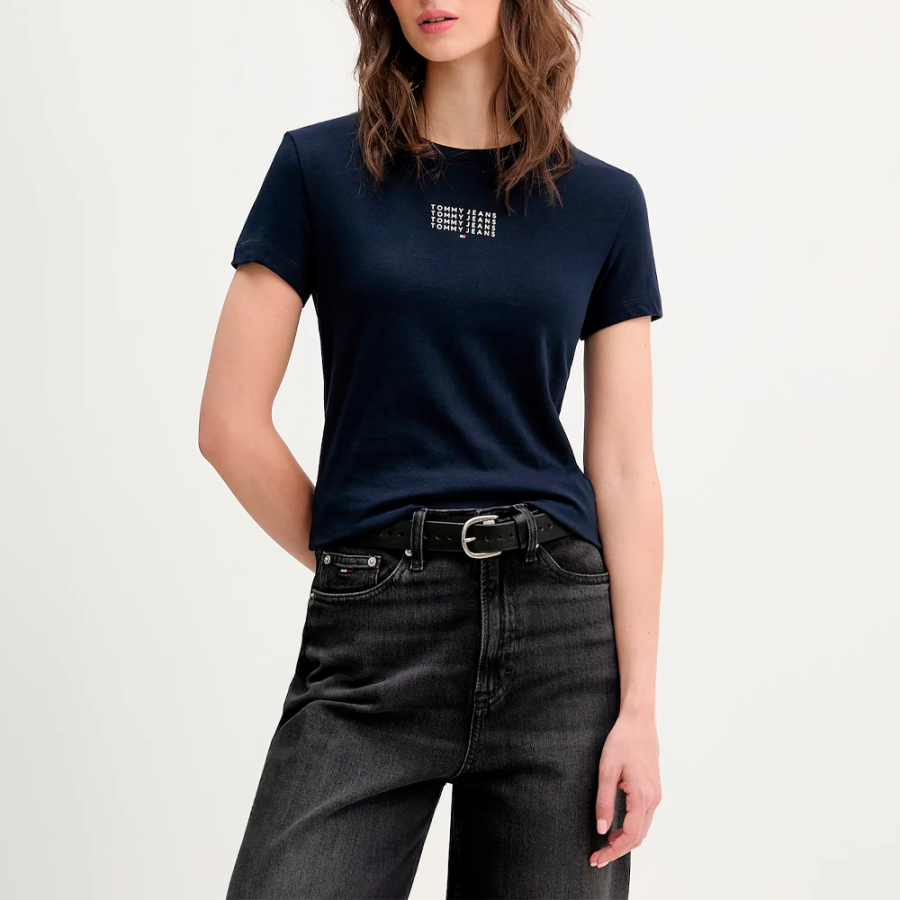 t-shirt-slim-fit-avec-imprime-de-marque