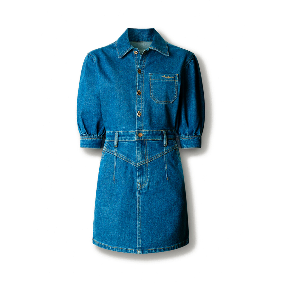 vestido-corto-denim-fit-regular vestido-corto-denim-fit-regular