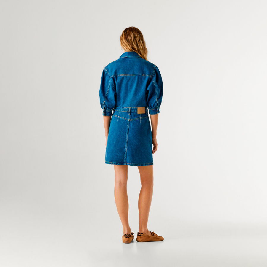 abito-corto-in-denim-dalla-vestibilita-regolare