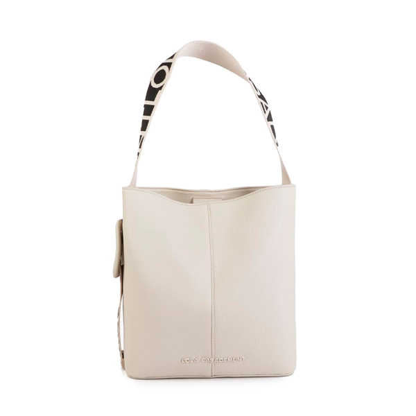 Lola Casademunt Sac bandoulire en nylon contrast - U Blanc- Ref 90 €