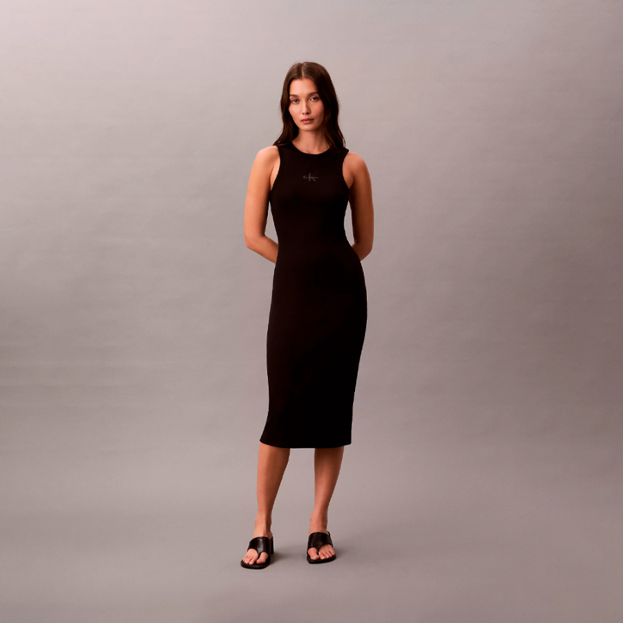 vestido-midi-de-tirantes-de-canale-con-monograma vestido-midi-de-tirantes-de-canale-con-monograma