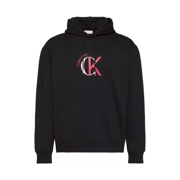Calvin Klein Vestes en maille et pulls Noir - Sweat capuche graphique 350Terry - S - Ref 63 €