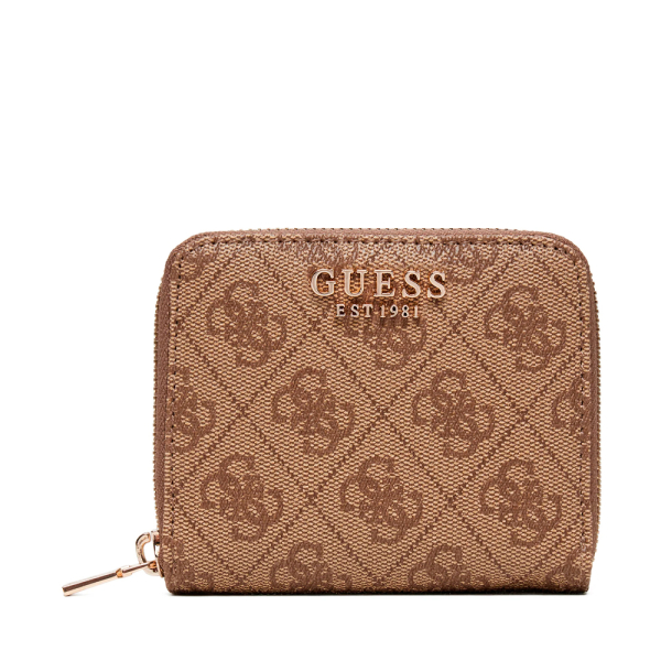 Guess Portefeuille Laurel II petit format fermeture clair - U Brun- Ref 45 €