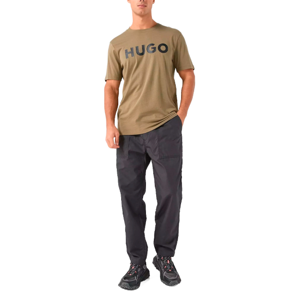 Hugo Boss T-shirts Vert - T-shirt en maille de coton avec logo imprim - S - Ref 36 €