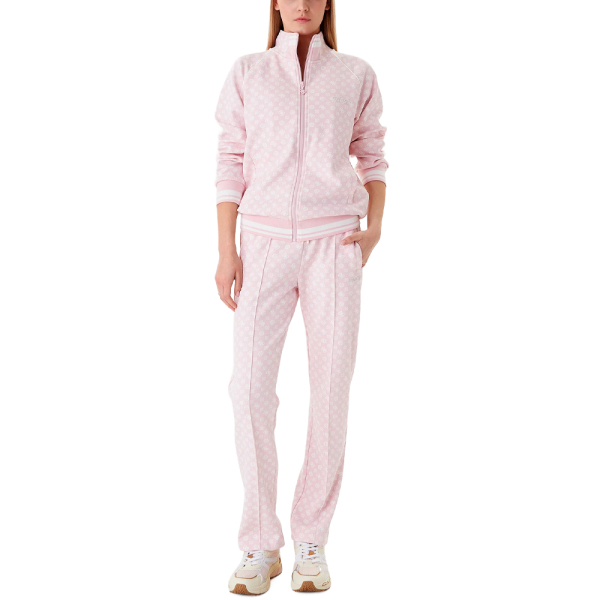 Guess Pantalons Rose - Pantalon de sport en noprne avec logo - L - Ref 63 €