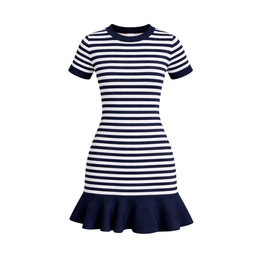 robe-evasee-a-rayures